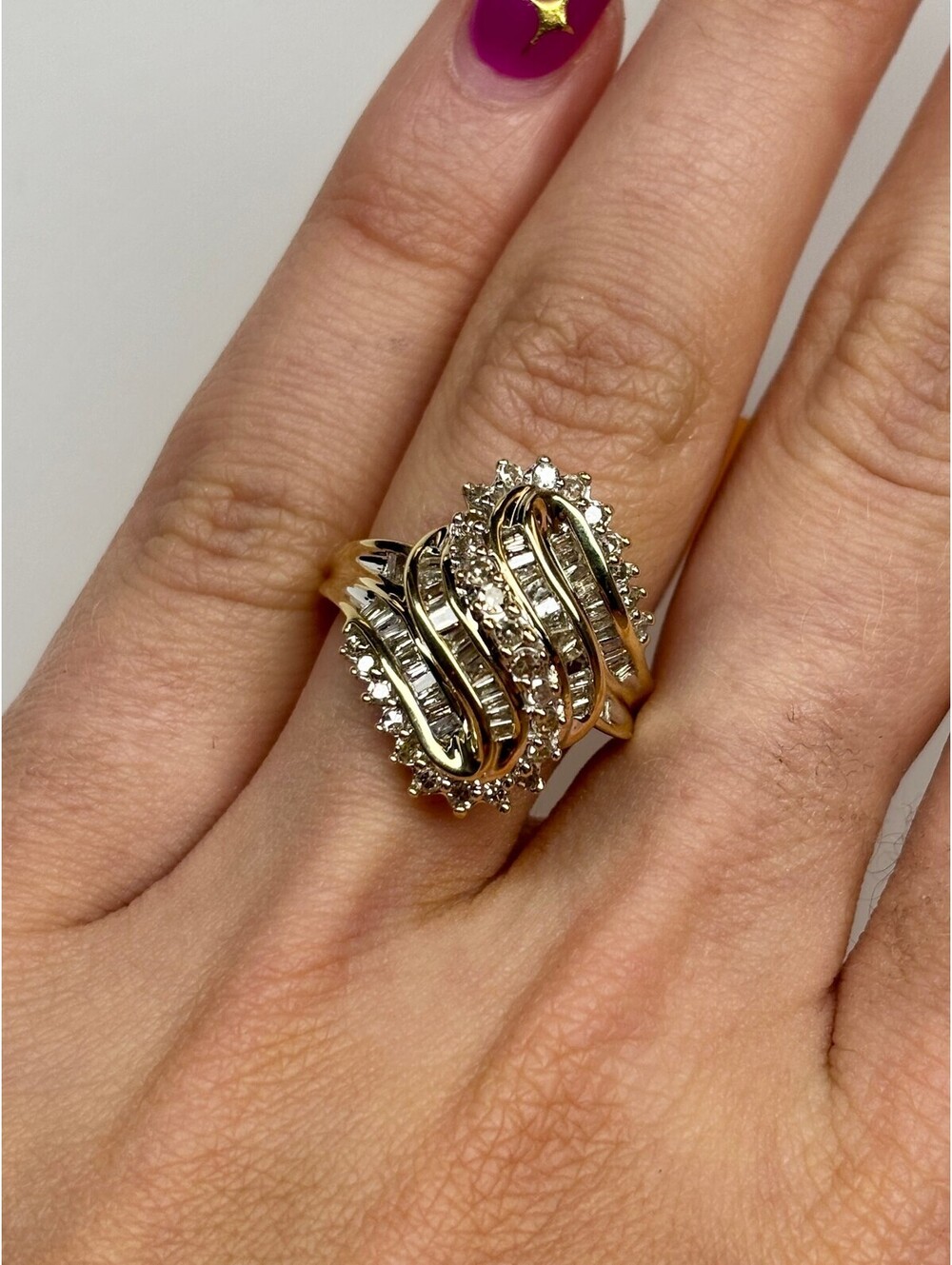 10k Yellow Gold Diamond Ring
